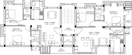 Floor Plan of Atikramya Aurum in Tambaram, Chennai - Image 273315