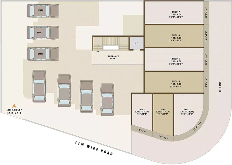 Master Plan of RK Vaishnavi Pride in Karanjade, Navi Mumbai - Image 254868