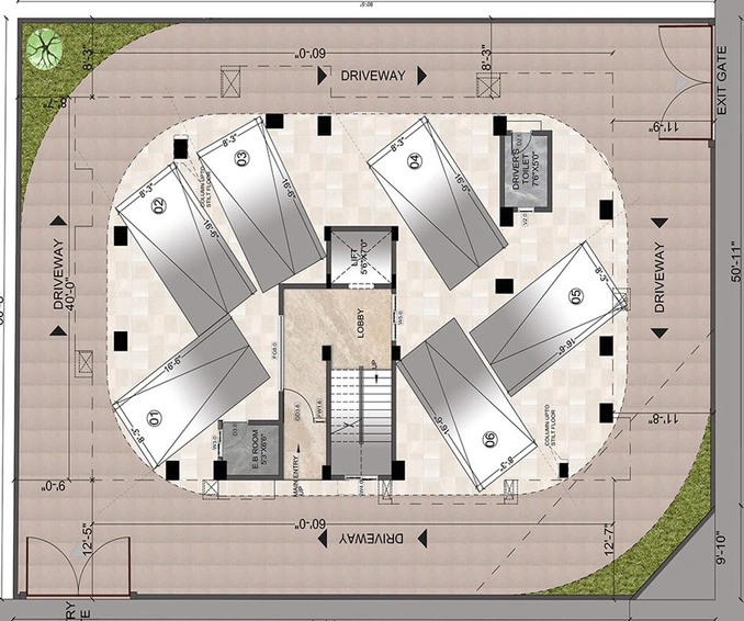 Master Plan of Sumanth Sreshta Karpagam Garden in Adyar, Chennai - Image 253444