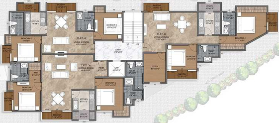 Floor Plan of Sreshta Sumanth Alarmelimangapuram in Mylapore, Chennai - Image 254412