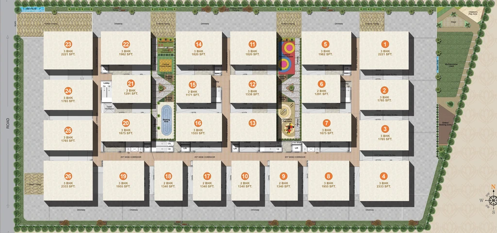 Master Plan of Green Leaves Srikara in Saroornagar, Hyderabad - Image 316387