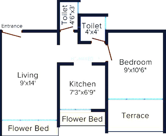 1 BHK Flat in Elite Homes in Kharghar, Navi Mumbai - Image 839759