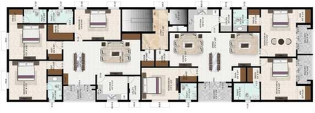 Floor Plan of Sreshta Shankar in Mylapore, Chennai - Image 255104