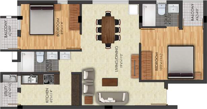 2 BHK Flat in Haven Arya Madipakkam in Madipakkam, Chennai - Image 881347