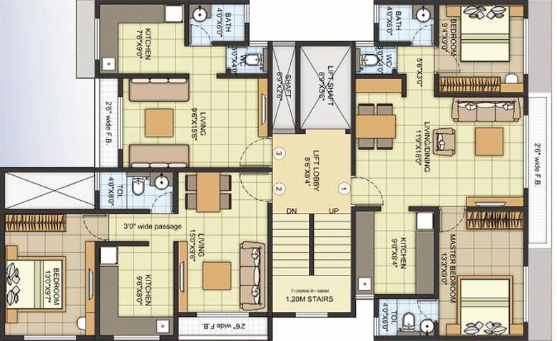 Floor Plan of Swaraj Lagoona in Panvel, Navi Mumbai - Image 257775