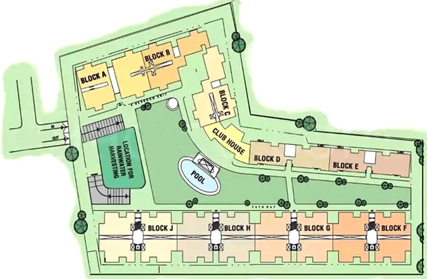 Master Plan of Esteem Royale in Cauvery Colony, Bangalore - Image 269057