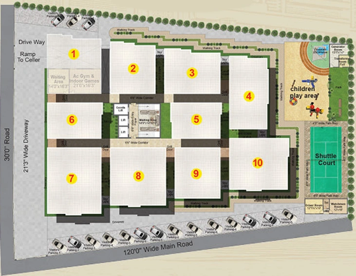 Master Plan of Shiv MAR Residency in Secunderabad, Hyderabad - Image 272596