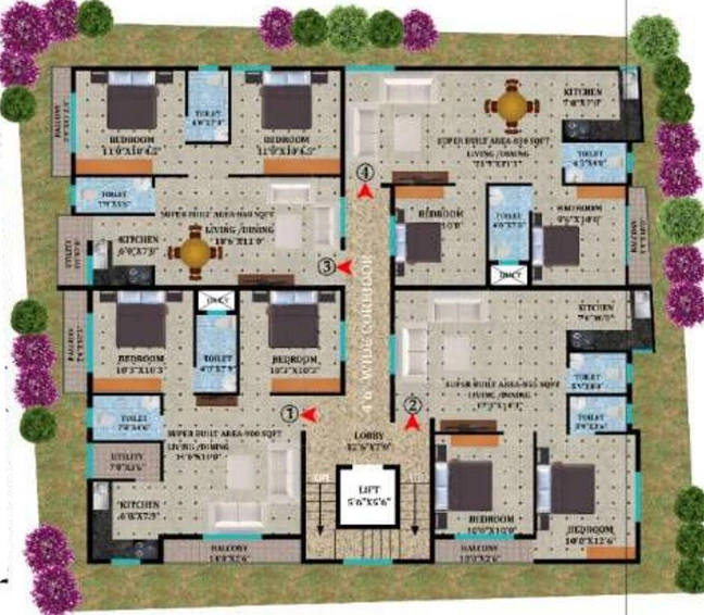 Master Plan of Celebrity Lakefront in Bommasandra, Bangalore - Image 267761