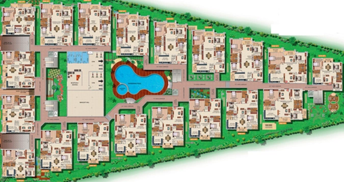 Floor Plan of Om Sree Patel Rainbow in Yapral, Hyderabad - Image 226083