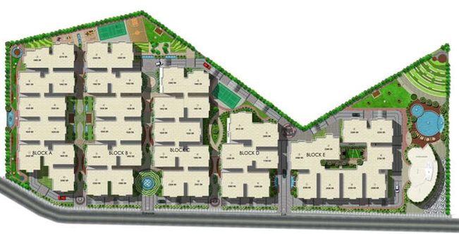 Master Plan of Om Sree Patels Green Front in Yapral, Hyderabad - Image 226092