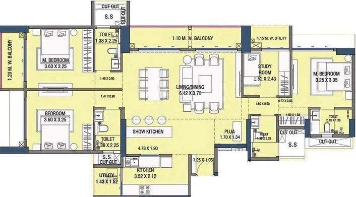 3.5 BHK Flat in Adani Airica in Kanjurmarg West, Mumbai - Image 846862