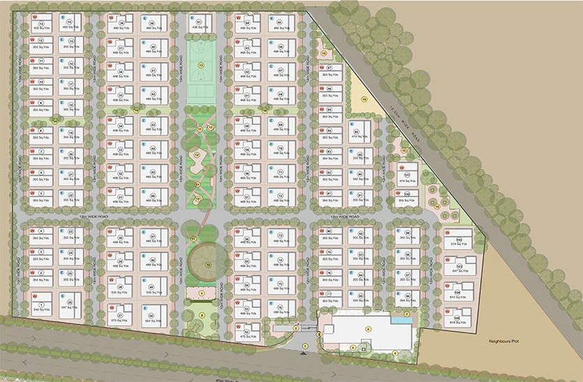 Master Plan of Vertex Florenza in Tukkuguda, Hyderabad - Image 226201