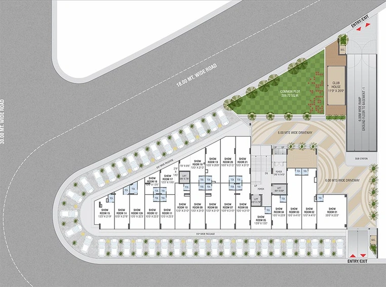 Master Plan of Ansh Aaradhya in Vaishnodevi Circle, Ahmedabad - Image 226299