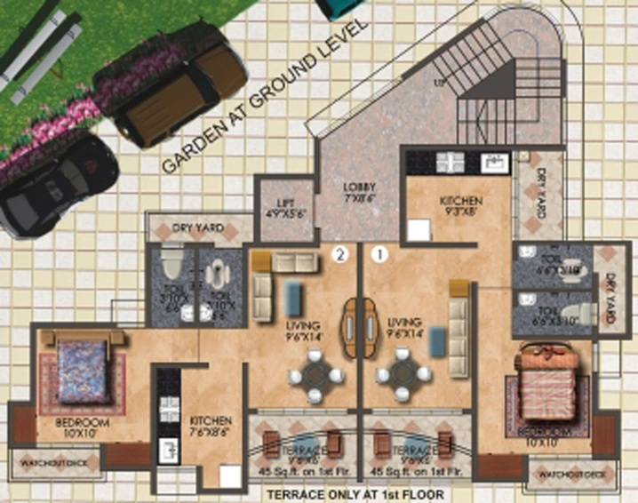 Floor Plan of Shree Samruddhi in Thane West, Thane - Image 226680