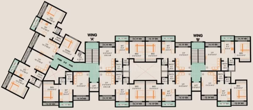 Floor Plan of Morya Aarambh in Kalher, Thane - Image 226695