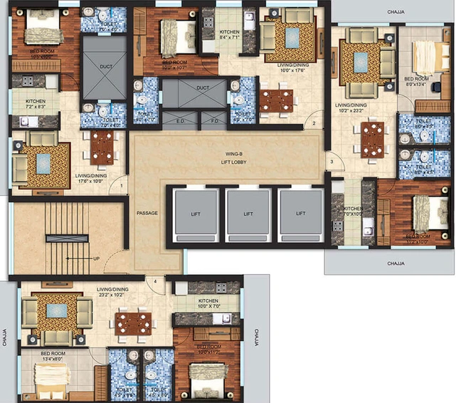 Floor Plan of Spenta Altavista in Chembur East, Mumbai - Image 34499