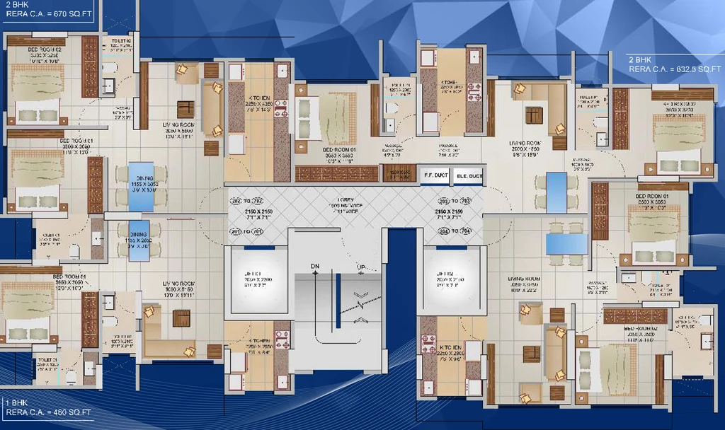 Floor Plan of Sudarshan Landmark in Jogeshwari East, Mumbai - Image 344877