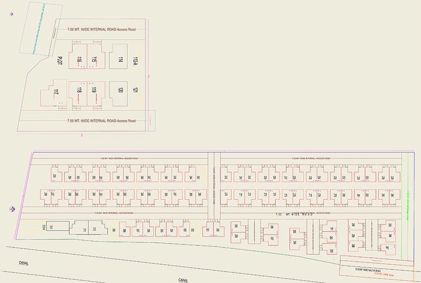 Master Plan of Kishan Signature 1 in Bill, Vadodara - Image 227150