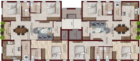 Floor Plan of KCee Venukripa in KK Nagar, Chennai - Image 227063