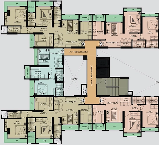 Floor Plan of Origin Macro Homes in Mira Road East, Thane - Image 227356