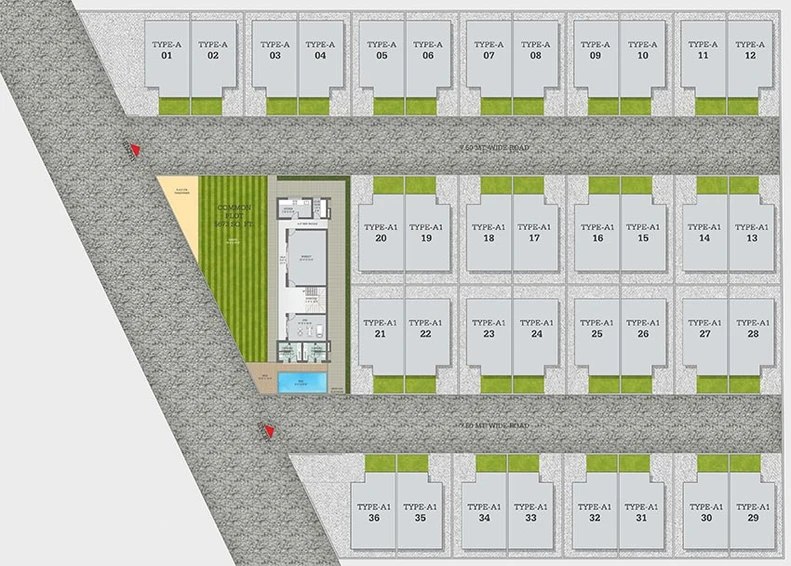 Master Plan of Kishan Serene in Atladara, Vadodara - Image 227641