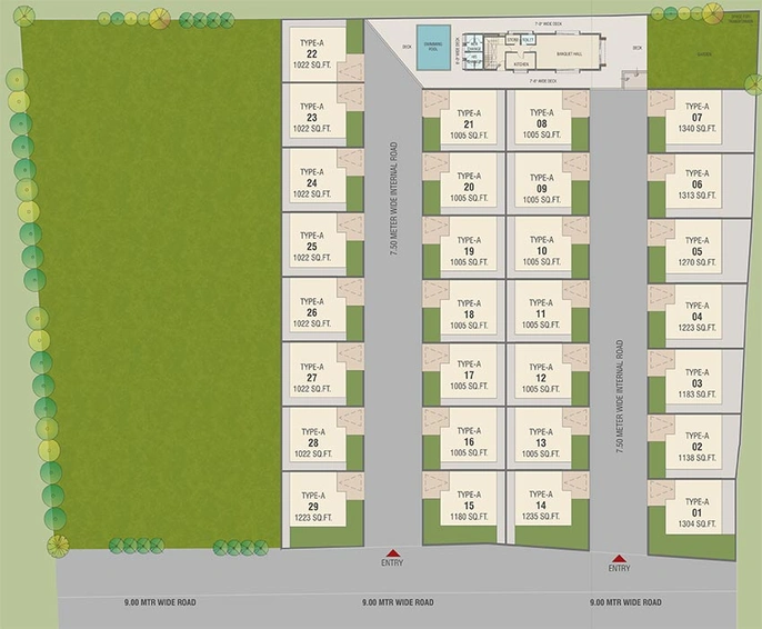 Master Plan of Kishan Signate in Atladara, Vadodara - Image 227651