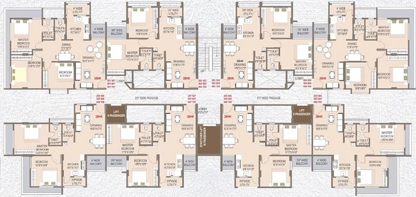 Floor Plan of OAK Sterling Vista in Gorewada, Nagpur - Image 227855