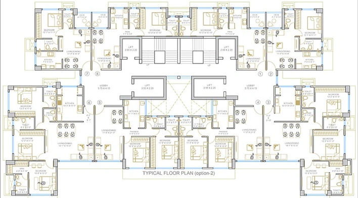 Floor Plan of Shanti Verve Mansion in Matunga East, Mumbai - Image 228314