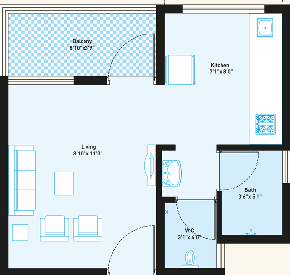 1 RK Flat in Vastushodh Anandgram in Ketkawale, Pune - Image 835416