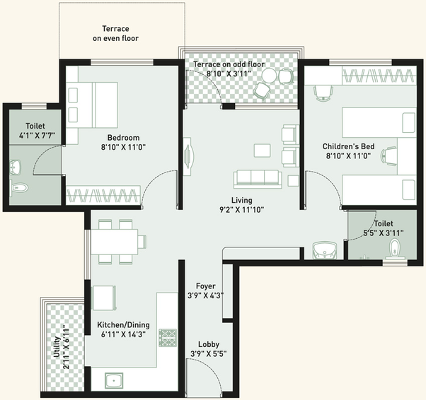 2 BHK Flat in Vastushodh Anandgram in Ketkawale, Pune - Image 835418