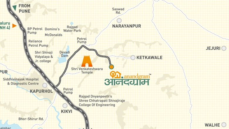 Location of Vastushodh Anandgram in Ketkawale, Pune - Image 229966