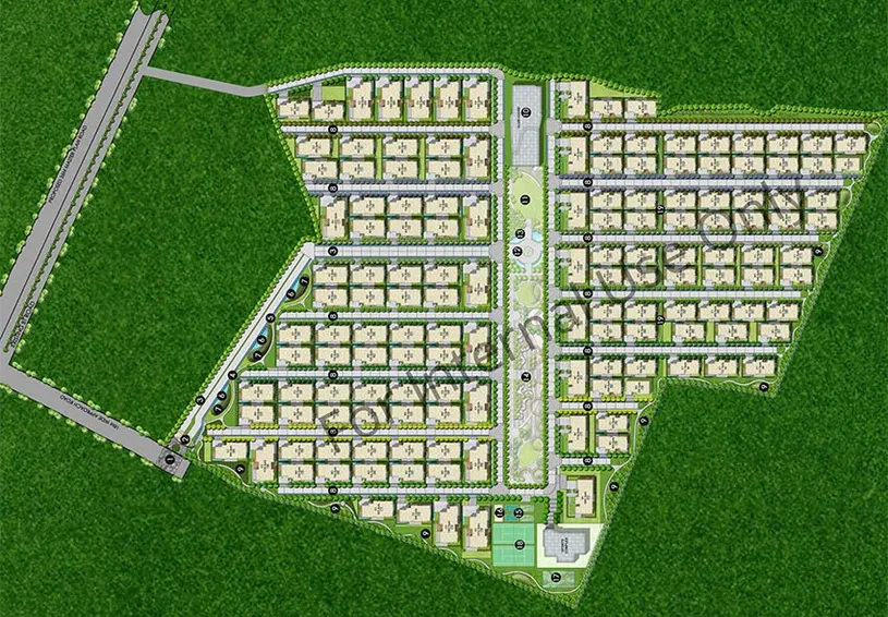 Master Plan of Bluefin Sylvanor in Mokila, Hyderabad - Image 257371