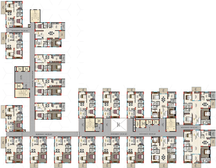 Floor Plan of Golden Key Mayura Sriven in Gundlapochampalli, Hyderabad - Image 230149