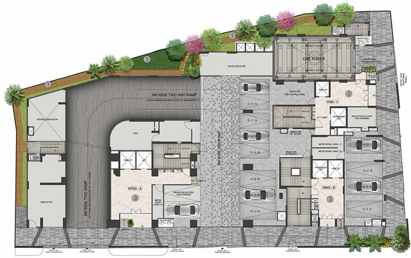 Master Plan of Rustomjee Prive in Bandra East, Mumbai - Image 230357