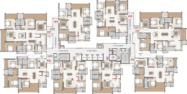 Floor Plan of Trevita By Cybercity in Kothaguda, Hyderabad - Image 230523