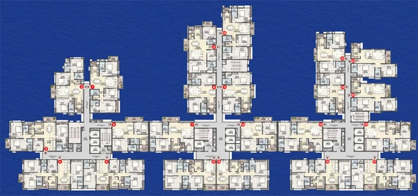 Floor Plan of Manjeera New York in Yelahanka, Bangalore - Image 230951