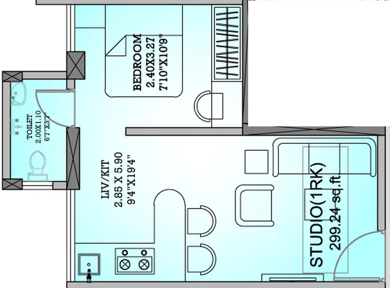 1 RK Flat in Puneet Prime in Kurla East, Mumbai - Image 463681