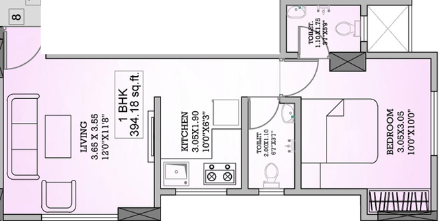 1 BHK Flat in Puneet Prime in Kurla East, Mumbai - Image 463682