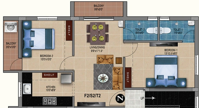 2 BHK Flat in MP Madhura And Maitreya in Anakaputhur, Chennai - Image 838522