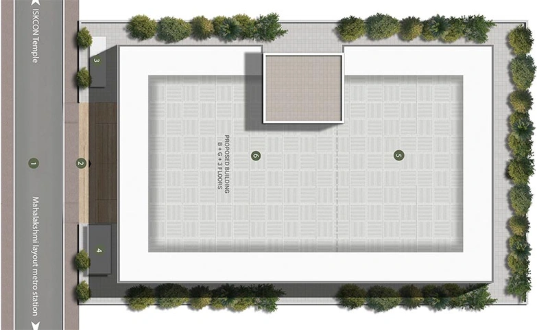 Master Plan of Bhadra Landmark in Mahalakshmi Layout, Bangalore - Image 238753