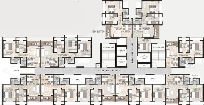 Floor Plan of Ashapura Neelkanth Shrushti Phase 2 in Kalyan West, Thane - Image 239774