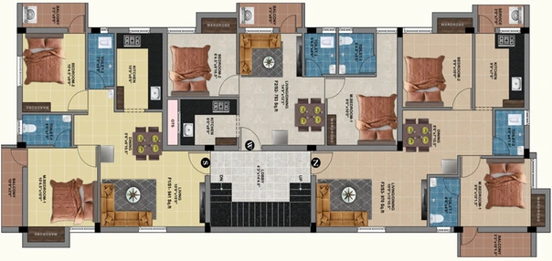 Floor Plan of MP Amber in Anakaputhur, Chennai - Image 239799