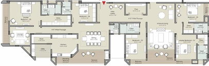 5 BHK Flat in RCM Ananta in New Palasia, Indore - Image 839798