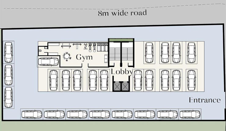 Master Plan of Asraya The Rivaltis Residencies in Ribandar, Goa - Image 240190