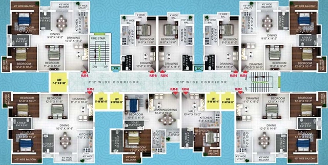 Floor Plan of Sri Shree Dham in Morabadi, Ranchi - Image 240250