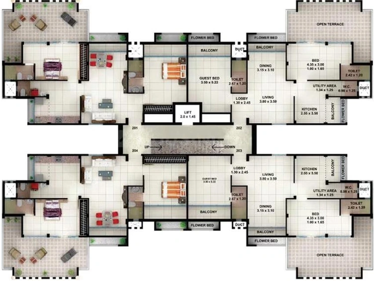 Floor Plan of Sumit Province 2 in Ponda, Goa - Image 240570