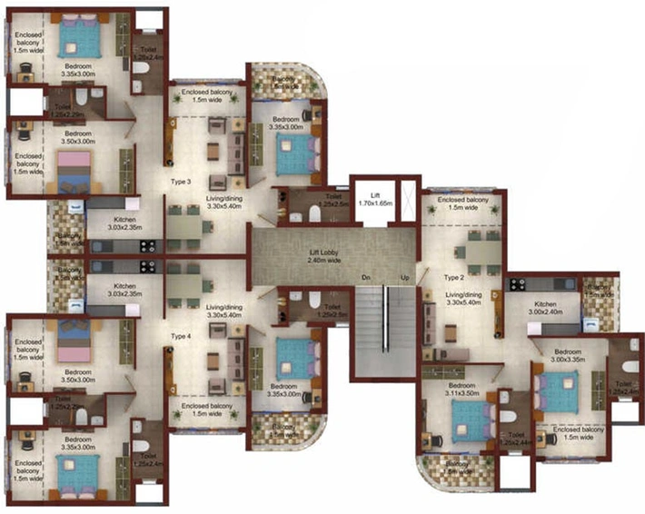 Floor Plan of Sumit Mount 5 in Ponda, Goa - Image 240580
