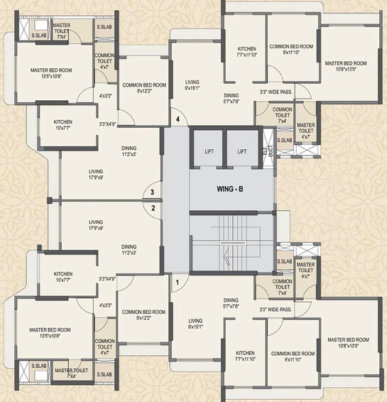 Floor Plan of Sumit Proxima in Borivali East, Mumbai - Image 240613