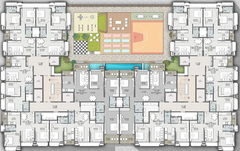 Floor Plan of Sahakar Excel Acropolis 1 in Bandra East, Mumbai - Image 241170