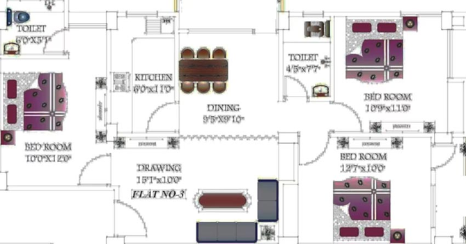 3 BHK Flat in Arpan Goutam City in Danapur, Patna - Image 840664
